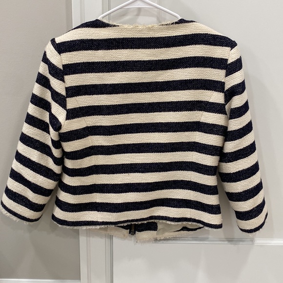 Blue and white striped Halogen zip jacket - Picture 2 of 4